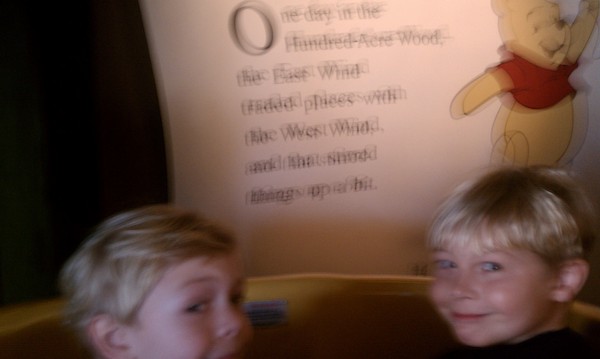 Cole and Tim on the Pooh ride (02-27-2011 09:30)