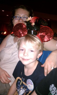 Xine and Cole with fancy mouse ears (02-27-2011 18:10)