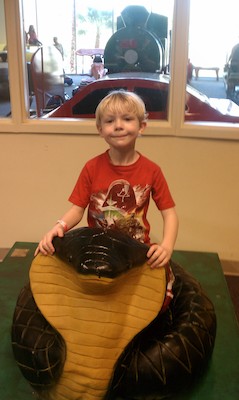 Cole on a giant snake at the OSC (02-25-2011 13:58)