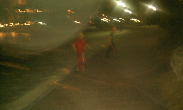 Cole and Tim walk back to the Poly (03-01-2011 19:31)