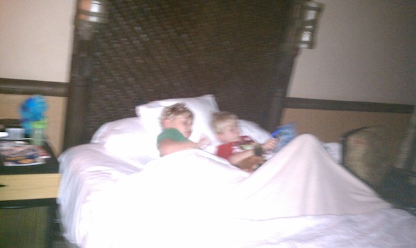 Tim and Cole in bed (03-01-2011 20:33)