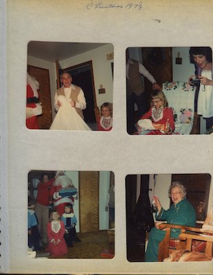 Page 13 - Xine, Juj, Patti, Grandma, Rhonda Xmas 1979