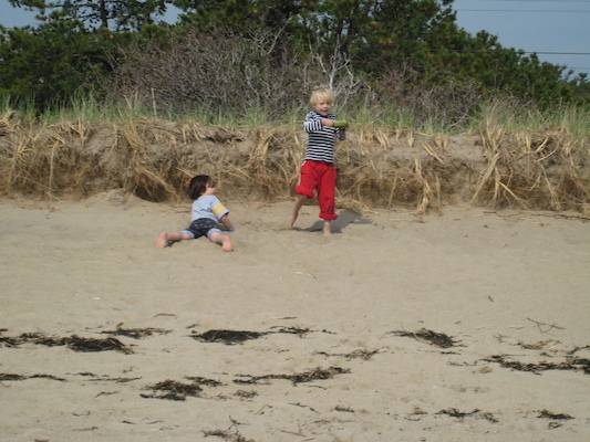 Cole and Jamie at Ferry Beach (05-07-2011 08:28)