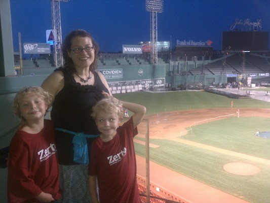 IMG_20110609_202622 - Tim, Xine and Cole at Fenway (06-09-2011 20:26)