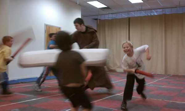 IMAG0656 - Tim swordfighting at Nathan's party (04-10-2011 16:26)