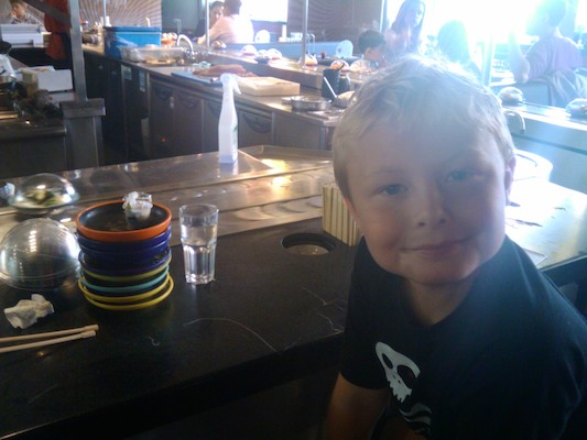 Tim at Yo Sushi (07-22-2011 12:51)