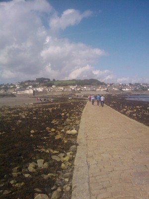 The causeway to leave St Michaels Mount (07-07-2011 15:56)