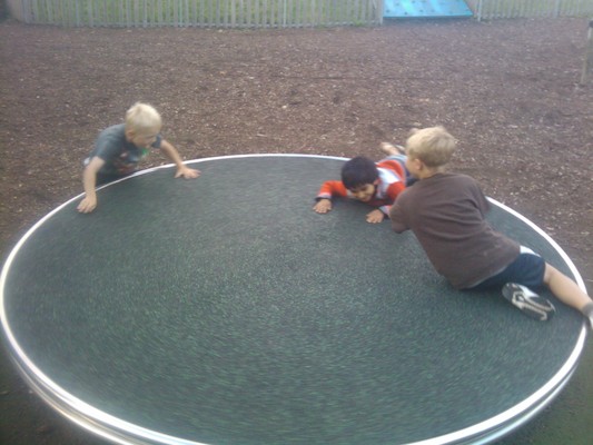 Tim and Cole in the Bath playground (07-19-2011 19:25)