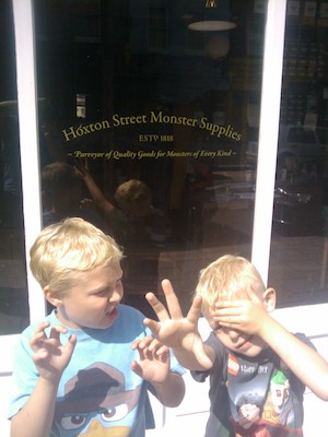 Tim and Cole resupplying at the monster supply store (07-24-2011 11:23)