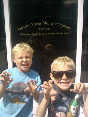 Tim and Cole resupplying at the monster supply store (07-24-2011 11:23)