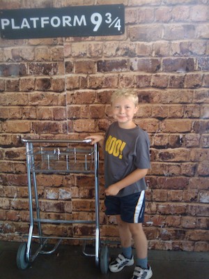 Tim getting ready for Hogwarts (07-24-2011 12:41)