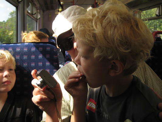 Tim, Ben and Cole on the train (07-11-2011 09:22)