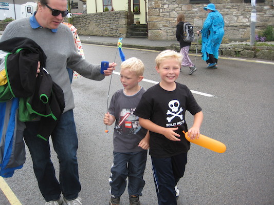 Ben, Cole and Tim in the parade (07-16-2011 12:11)