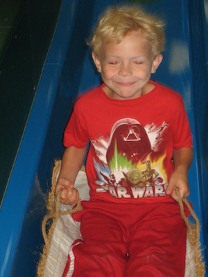 Cole on the slide (07-05-2011 12:13)