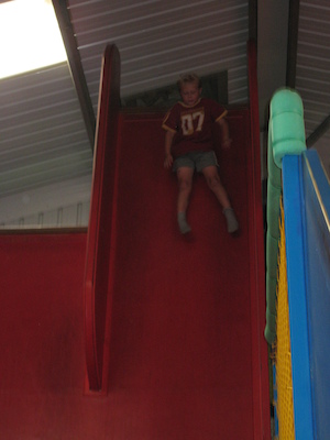 Tim on the big slide (07-05-2011 13:12)