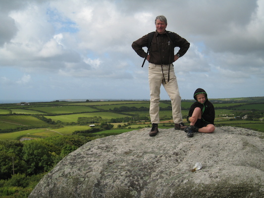 Granddad and Tim on Trencrom (07-06-2011 09:31)