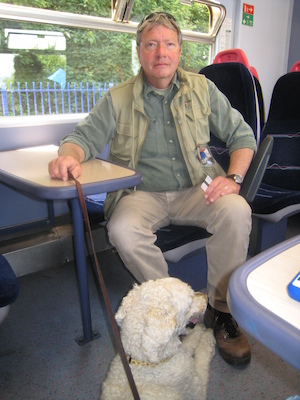 Granddad and Bazzle on the train (07-11-2011 13:31)