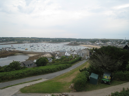View of Hugh town from Star Castle (07-12-2011 09:08)