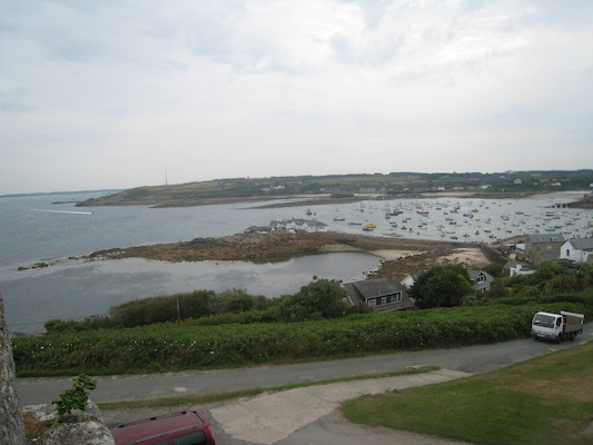 View of Hugh town from Star Castle (07-12-2011 09:08)