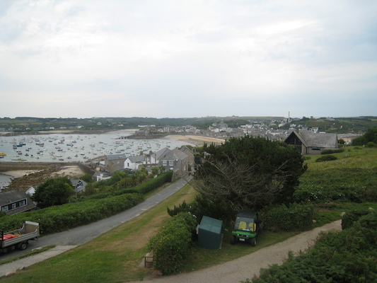 View of Hugh town from Star Castle (07-12-2011 09:08)