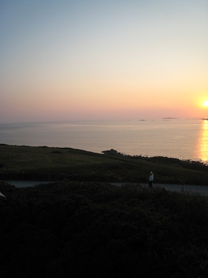 Sunset from Star Castle Ramparts PAN1 (07-12-2011 21:05)