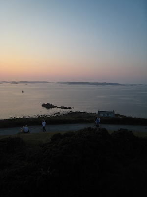 Sunset from Star Castle Ramparts PAN1 (07-12-2011 21:05)