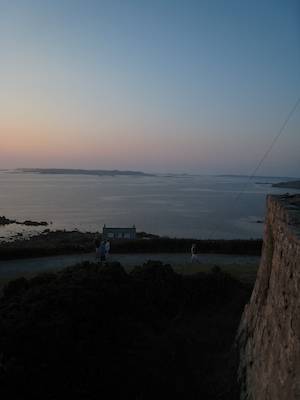 Sunset from Star Castle Ramparts PAN1 (07-12-2011 21:05)