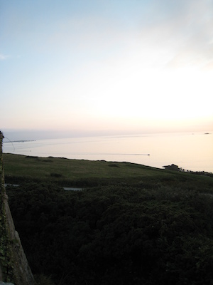 Sunset over Samson, Bryher and Tresco PAN1 (07-13-2011 20:59)