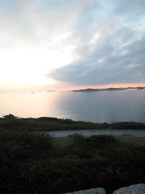 Sunset over Samson, Bryher and Tresco PAN1 (07-13-2011 20:59)