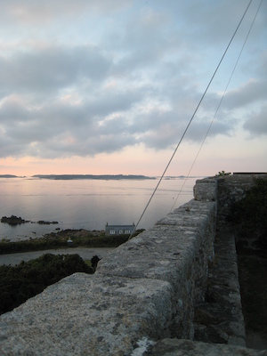 Sunset over Samson, Bryher and Tresco PAN2 (07-13-2011 21:00)
