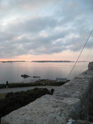 Sunset over Samson, Bryher and Tresco PAN2 (07-13-2011 21:00)