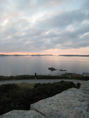 Sunset over Samson, Bryher and Tresco PAN2 (07-13-2011 21:00)