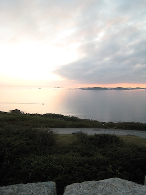 Sunset over Samson, Bryher and Tresco PAN2 (07-13-2011 21:00)