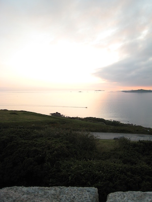 Sunset over Samson, Bryher and Tresco PAN2 (07-13-2011 21:00)