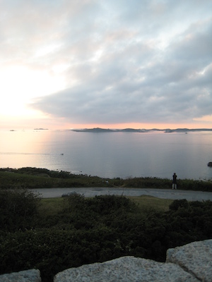 Sunset over Samson, Bryher and Tresco PAN3 (07-13-2011 21:00)