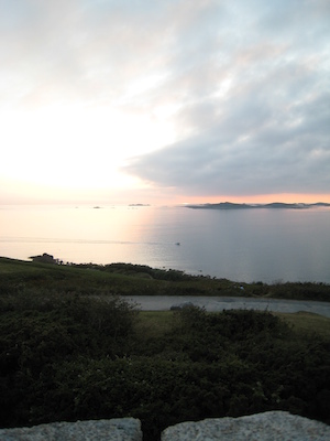 Sunset over Samson, Bryher and Tresco PAN3 (07-13-2011 21:00)