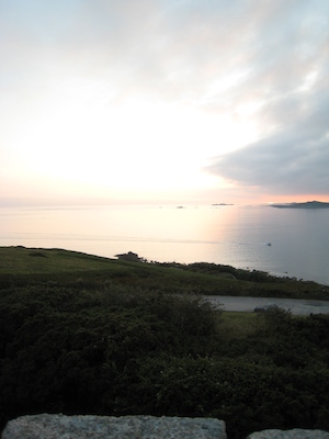Sunset over Samson, Bryher and Tresco PAN3 (07-13-2011 21:00)