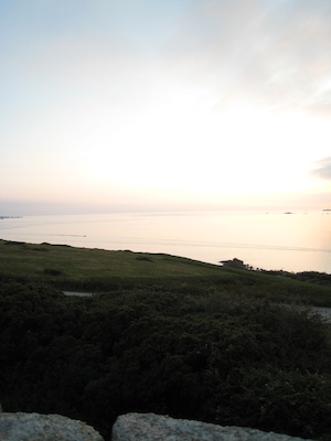 Sunset over Samson, Bryher and Tresco PAN3 (07-13-2011 21:00)