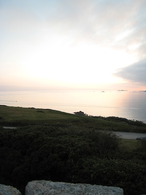 Sunset over Samson, Bryher and Tresco PAN4 (07-13-2011 21:00)