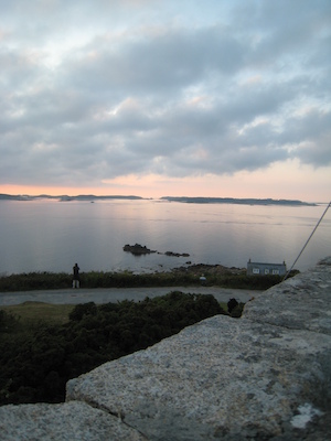 Sunset over Samson, Bryher and Tresco PAN4 (07-13-2011 21:00)