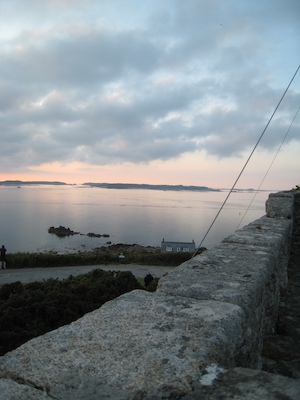 Sunset over Samson, Bryher and Tresco PAN4 (07-13-2011 21:00)
