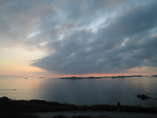 Sunset over Samson, Bryher and Tresco (07-13-2011 21:00)