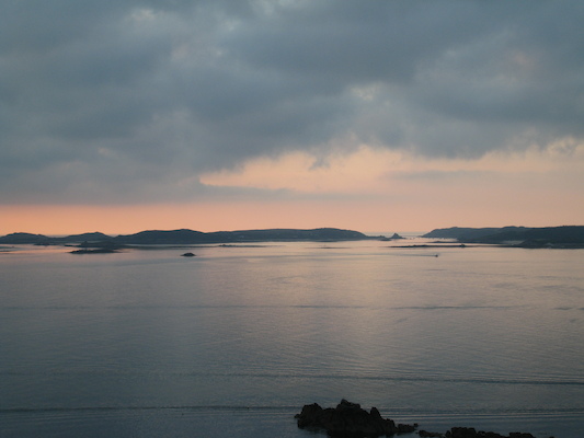 Sunset over Samson, Bryher and Tresco (07-13-2011 21:01)