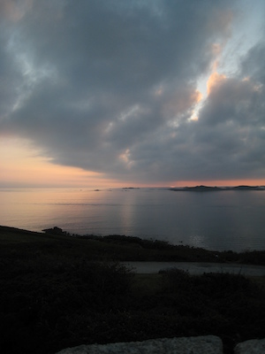 Sunset over Samson, Bryher and Tresco (07-13-2011 21:04)