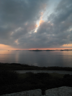 Sunset over Samson, Bryher and Tresco (07-13-2011 21:04)
