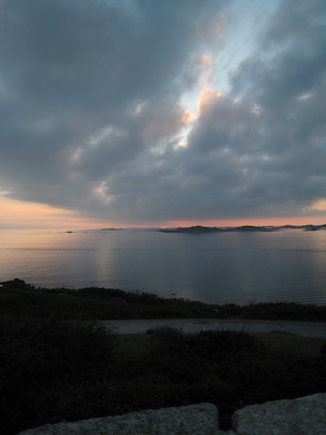 Sunset over Samson, Bryher and Tresco (07-13-2011 21:04)