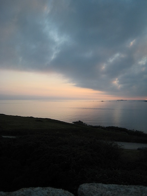 Sunset over Samson, Bryher and Tresco PAN5 (07-13-2011 21:04)