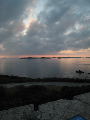 Sunset over Samson, Bryher and Tresco PAN5 (07-13-2011 21:04)