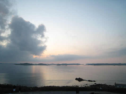 Sunset over Samson, Bryher and Tresco (07-13-2011 21:13)