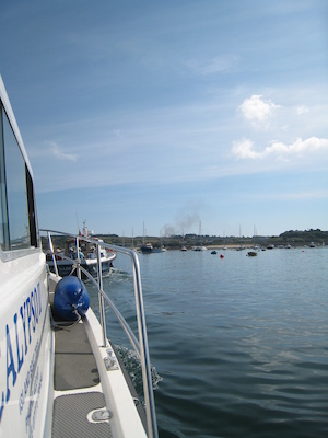 Leaving the harbor (07-14-2011 10:21)